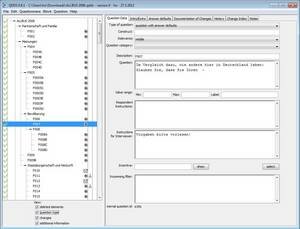 Screenshot of QDDS with ALLBUS 2006, question F007 loaded